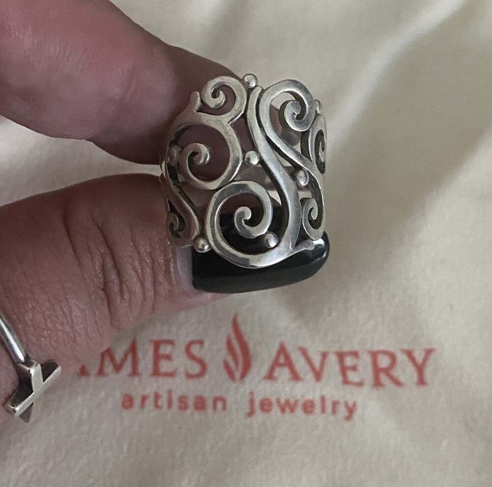 James Avery Open Sorrento Sterling Silver Ring Size 7